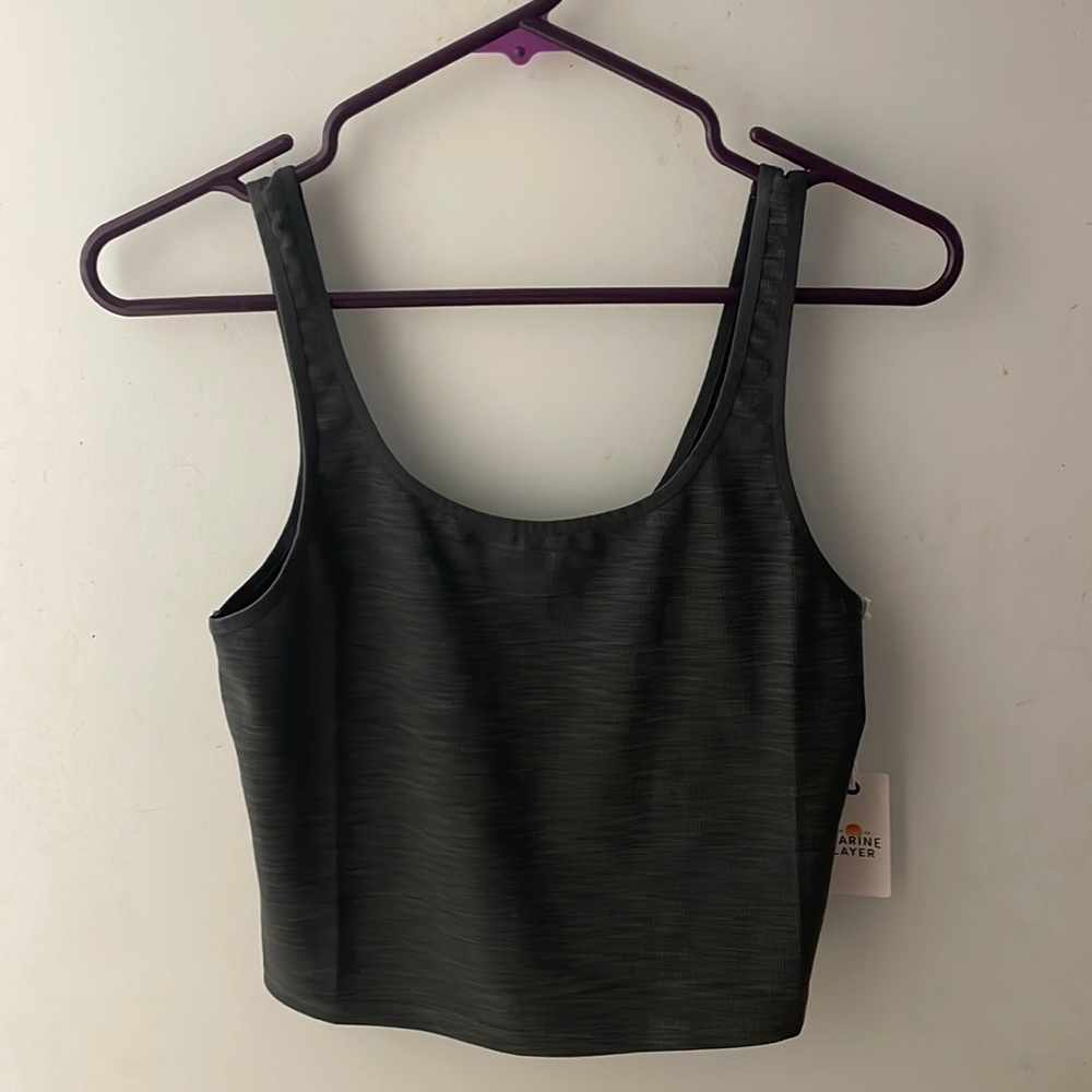 Studio Longline Tank in Asphalt